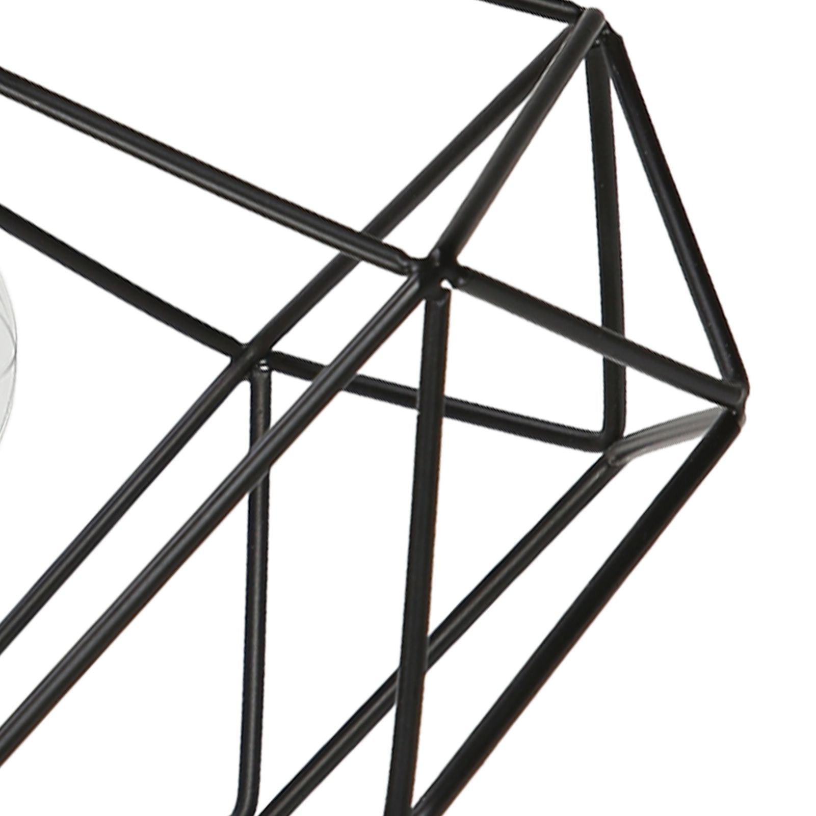 Ceiling Light Cage Guard Cover with Lamp Holder Base Vintage Industrial Style for E27 Bulbs V1294-YM0523-3119220032811