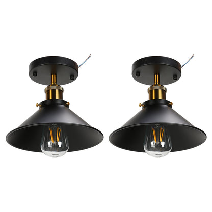 E27 Ceiling Light Industrial Black Wrought Iron Ceiling Lamp for Farm Kitchen Corridor 85-240V V1294-YM0523-3119220032911