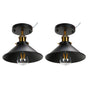 E27 Ceiling Light Industrial Black Wrought Iron Ceiling Lamp for Farm Kitchen Corridor 85-240V V1294-YM0523-3119220032911