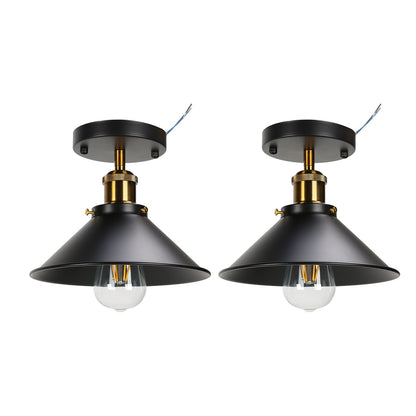 E27 Ceiling Light Industrial Black Wrought Iron Ceiling Lamp for Farm Kitchen Corridor 85-240V V1294-YM0523-3119220032911