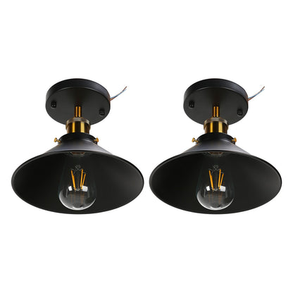 E27 Ceiling Light Industrial Black Wrought Iron Ceiling Lamp for Farm Kitchen Corridor 85-240V V1294-YM0523-3119220032911