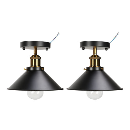 E27 Ceiling Light Industrial Black Wrought Iron Ceiling Lamp for Farm Kitchen Corridor 85-240V V1294-YM0523-3119220032911
