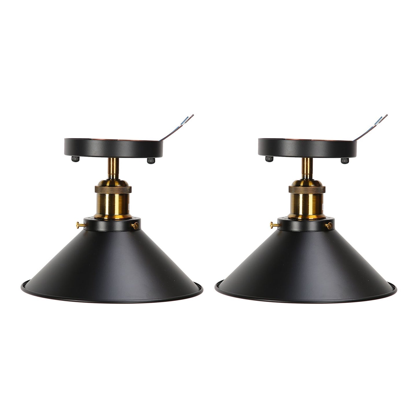 E27 Ceiling Light Industrial Black Wrought Iron Ceiling Lamp for Farm Kitchen Corridor 85-240V V1294-YM0523-3119220032911
