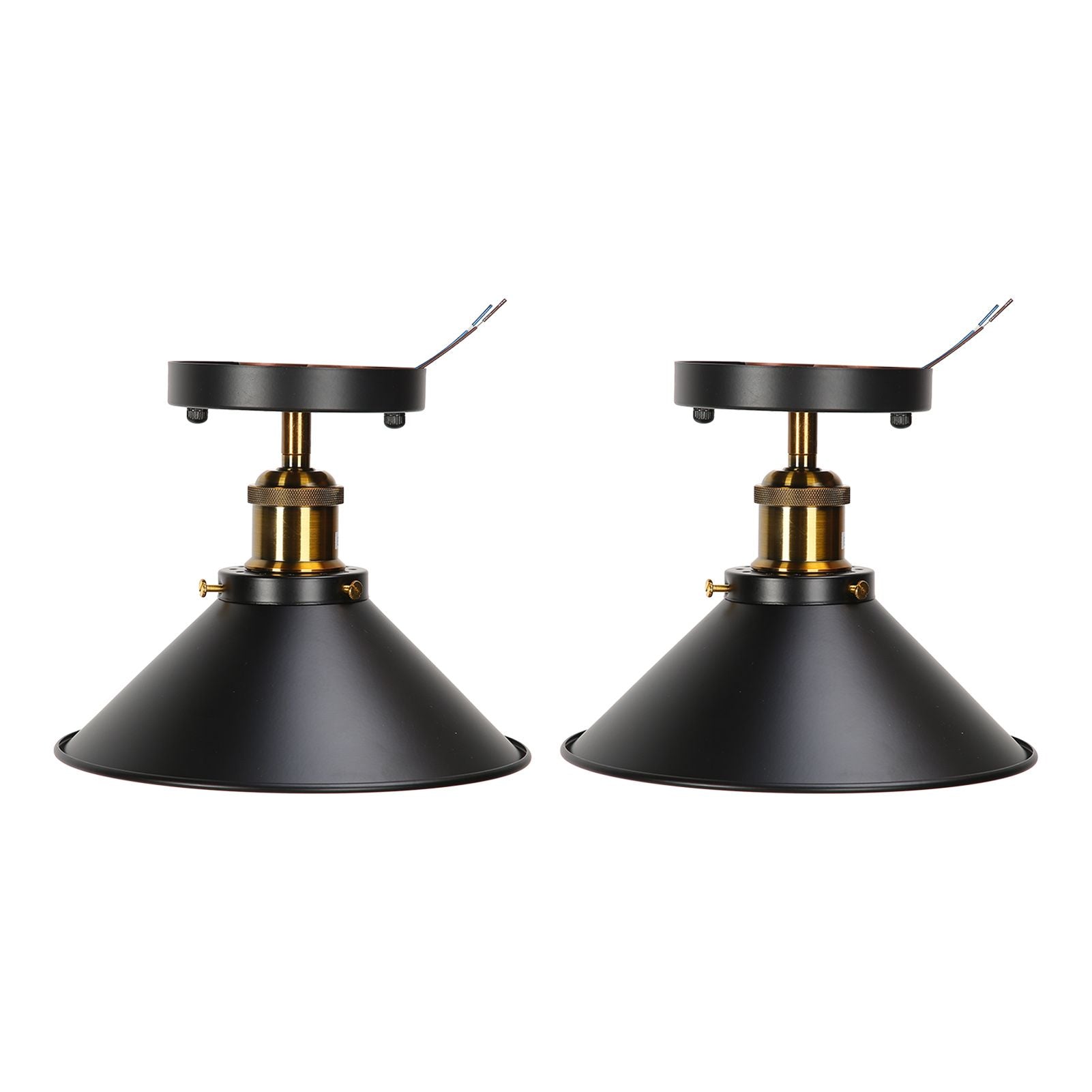 E27 Ceiling Light Industrial Black Wrought Iron Ceiling Lamp for Farm Kitchen Corridor 85-240V V1294-YM0523-3119220032911