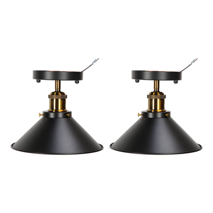 E27 Ceiling Light Industrial Black Wrought Iron Ceiling Lamp for Farm Kitchen Corridor 85-240V V1294-YM0523-3119220032911
