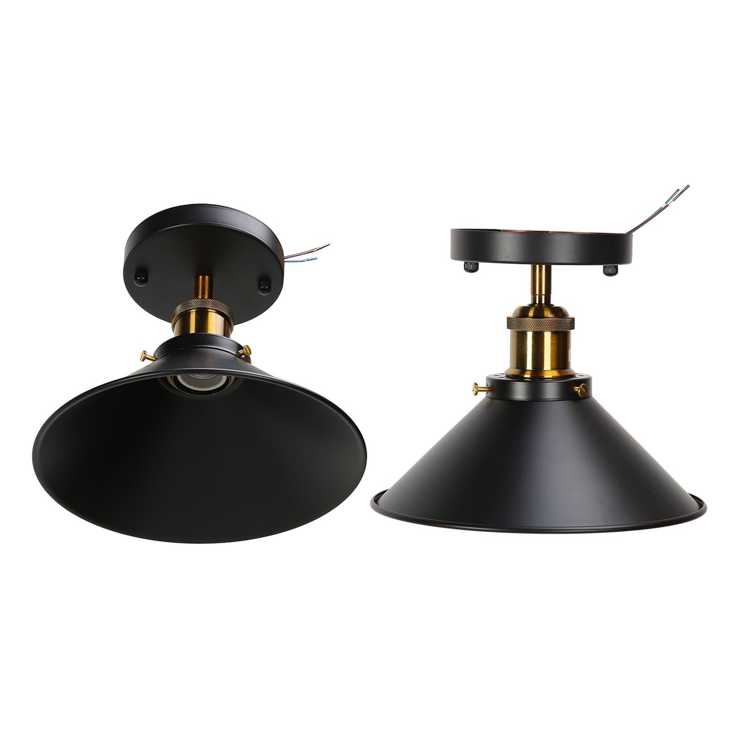 E27 Ceiling Light Industrial Black Wrought Iron Ceiling Lamp for Farm Kitchen Corridor 85-240V V1294-YM0523-3119220032911