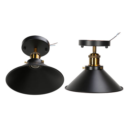 E27 Ceiling Light Industrial Black Wrought Iron Ceiling Lamp for Farm Kitchen Corridor 85-240V V1294-YM0523-3119220032911