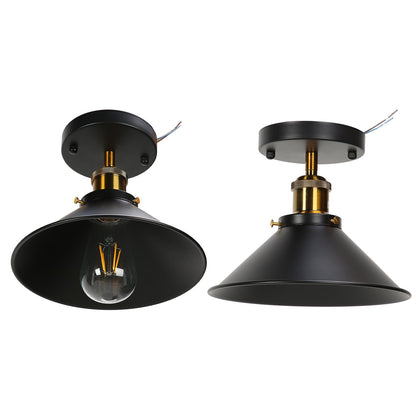E27 Ceiling Light Industrial Black Wrought Iron Ceiling Lamp for Farm Kitchen Corridor 85-240V V1294-YM0523-3119220032911