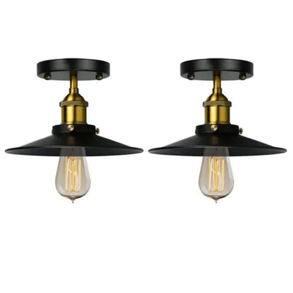 E27 Ceiling Light Industrial Black Wrought Iron Ceiling Lamp for Farm Kitchen Corridor 85-240V V1294-YM0523-3119220032911