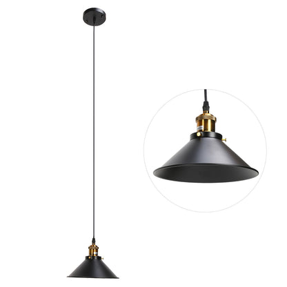 Wrought Iron Ceiling Lamp Simple Retro Industrial Style E27 Black Metal Cage Wrought Iron Hanging Light V1294-YM0523-3119220033011