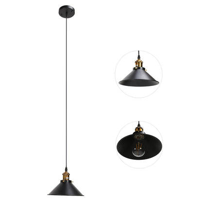 Wrought Iron Ceiling Lamp Simple Retro Industrial Style E27 Black Metal Cage Wrought Iron Hanging Light V1294-YM0523-3119220033011