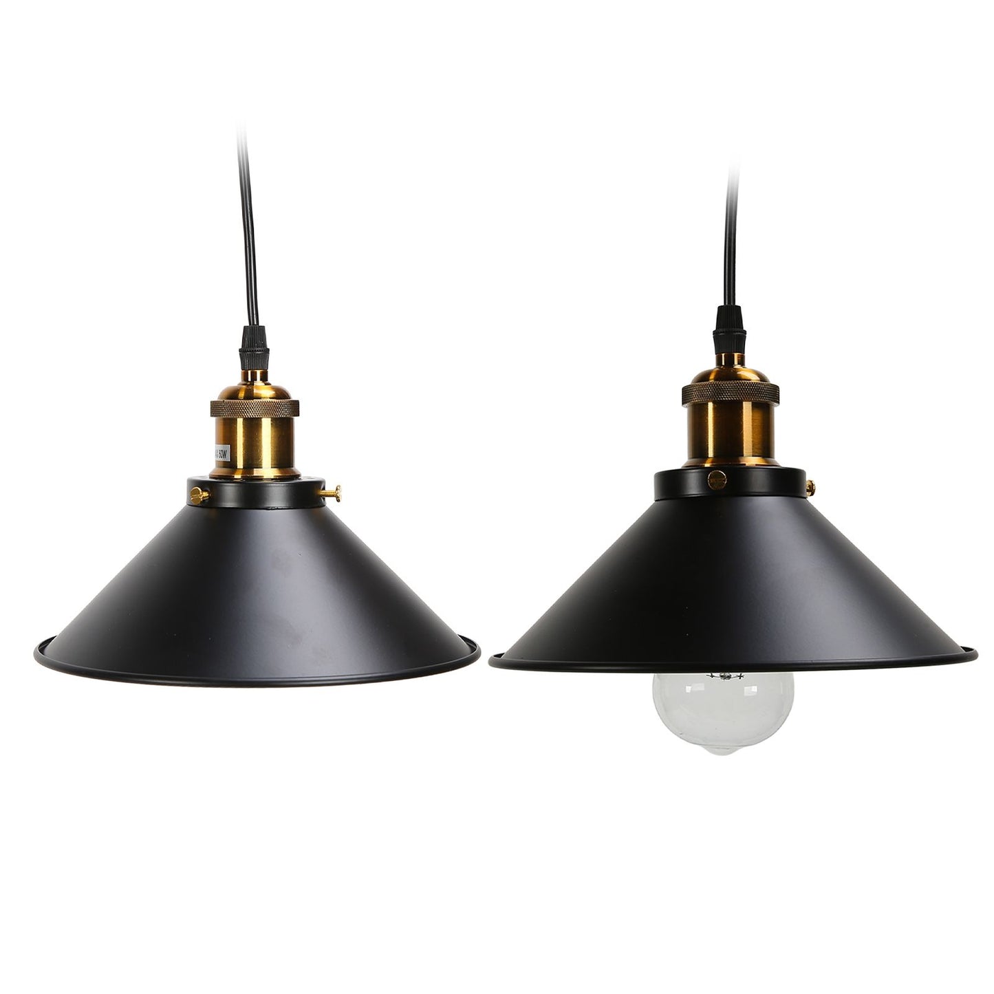 Wrought Iron Ceiling Lamp Simple Retro Industrial Style E27 Black Metal Cage Wrought Iron Hanging Light V1294-YM0523-3119220033011