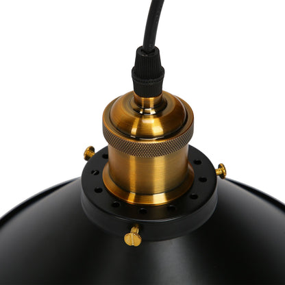 Wrought Iron Ceiling Lamp Simple Retro Industrial Style E27 Black Metal Cage Wrought Iron Hanging Light V1294-YM0523-3119220033011