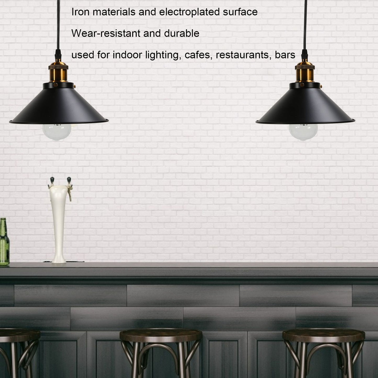 Wrought Iron Ceiling Lamp Simple Retro Industrial Style E27 Black Metal Cage Wrought Iron Hanging Light V1294-YM0523-3119220033011