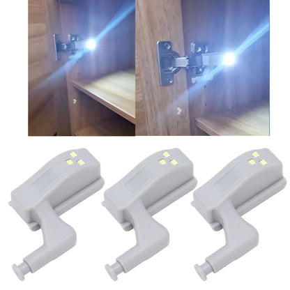10 Sets Hinge LED Light High Brightness ABS Cabinet Hinge Light with 3 LED Lamp Beads Hinge Lights for V1294-YM0523-3119220035811
