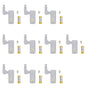 10 Sets Hinge LED Light High Brightness ABS Cabinet Hinge Light with 3 LED Lamp Beads Hinge Lights for V1294-YM0523-3119220035812