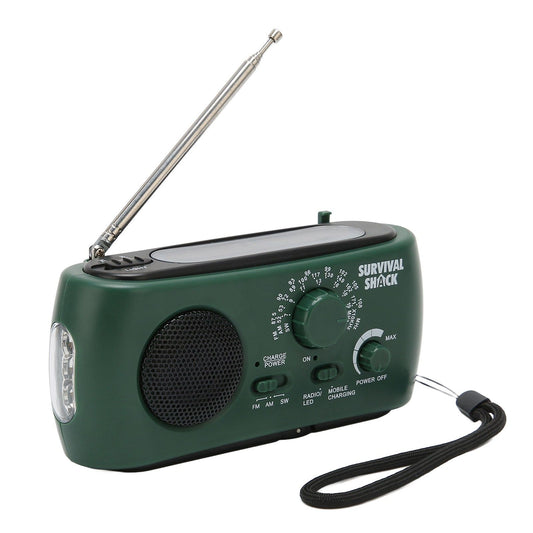 Hand Crank Radio Portable Practical LED Torch Outdoor Multi Band AM/FM/SW Solar Hand Crank Weather Radio V1294-YM0523-3119220036011