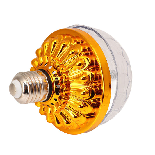 LED Full Color Rotating Lamp RGB LED Color Changing Light Bulb for Party Homes BirthdaysGolden Bulb (6 Colors) V1294-YM0523-3119220036611