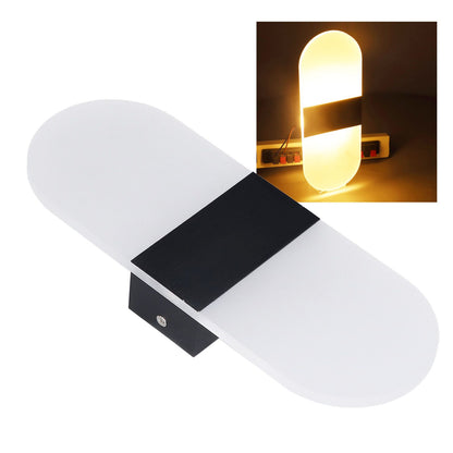 LED Wall Light Acrylic 360 degrees Up Down 6W Warm Modern Wall Lamp for Hallway Bedroom Restaurant 90-265V V1294-YM0523-3119220037111