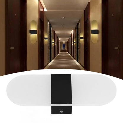 LED Wall Light Acrylic 360 degrees Up Down 6W Warm Modern Wall Lamp for Hallway Bedroom Restaurant 90-265V V1294-YM0523-3119220037111