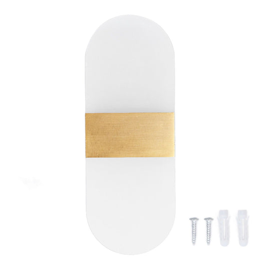 LED Wall Light Acrylic 360 degrees Up Down 6W Warm Modern Wall Lamp for Hallway Bedroom Restaurant 90-265V V1294-YM0523-3119220037112