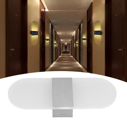 LED Wall Light Acrylic 360 degrees Up Down 6W Warm Modern Wall Lamp for Hallway Bedroom Restaurant 90-265V V1294-YM0523-3119220037113