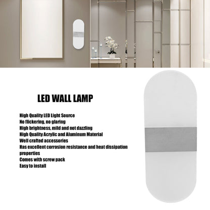 LED Wall Light Acrylic 360 degrees Up Down 6W Warm Modern Wall Lamp for Hallway Bedroom Restaurant 90-265V V1294-YM0523-3119220037113