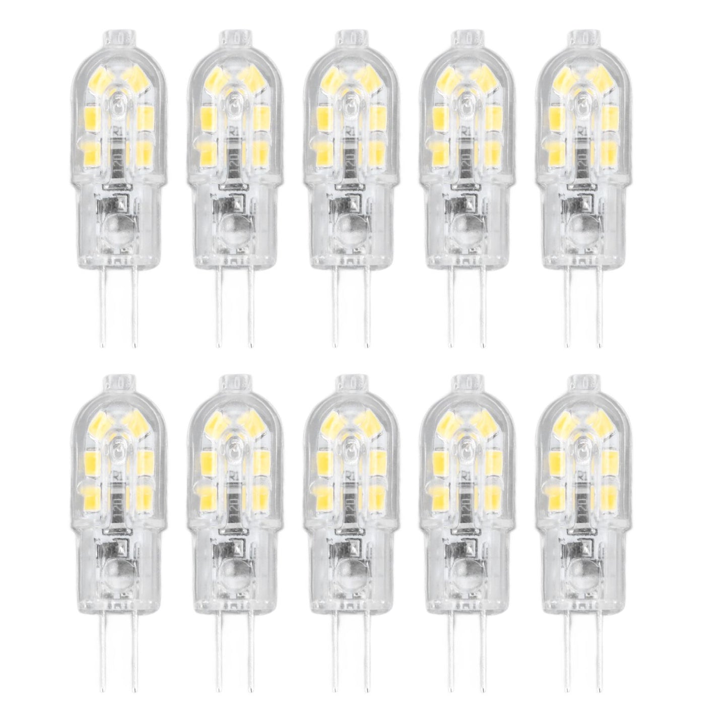 10Pcs G4 LED Bulb Brightness Dimming High Color Rendering Transparent Shell Light Bulbs for Landscape Lights V1294-YM0523-3119220037611
