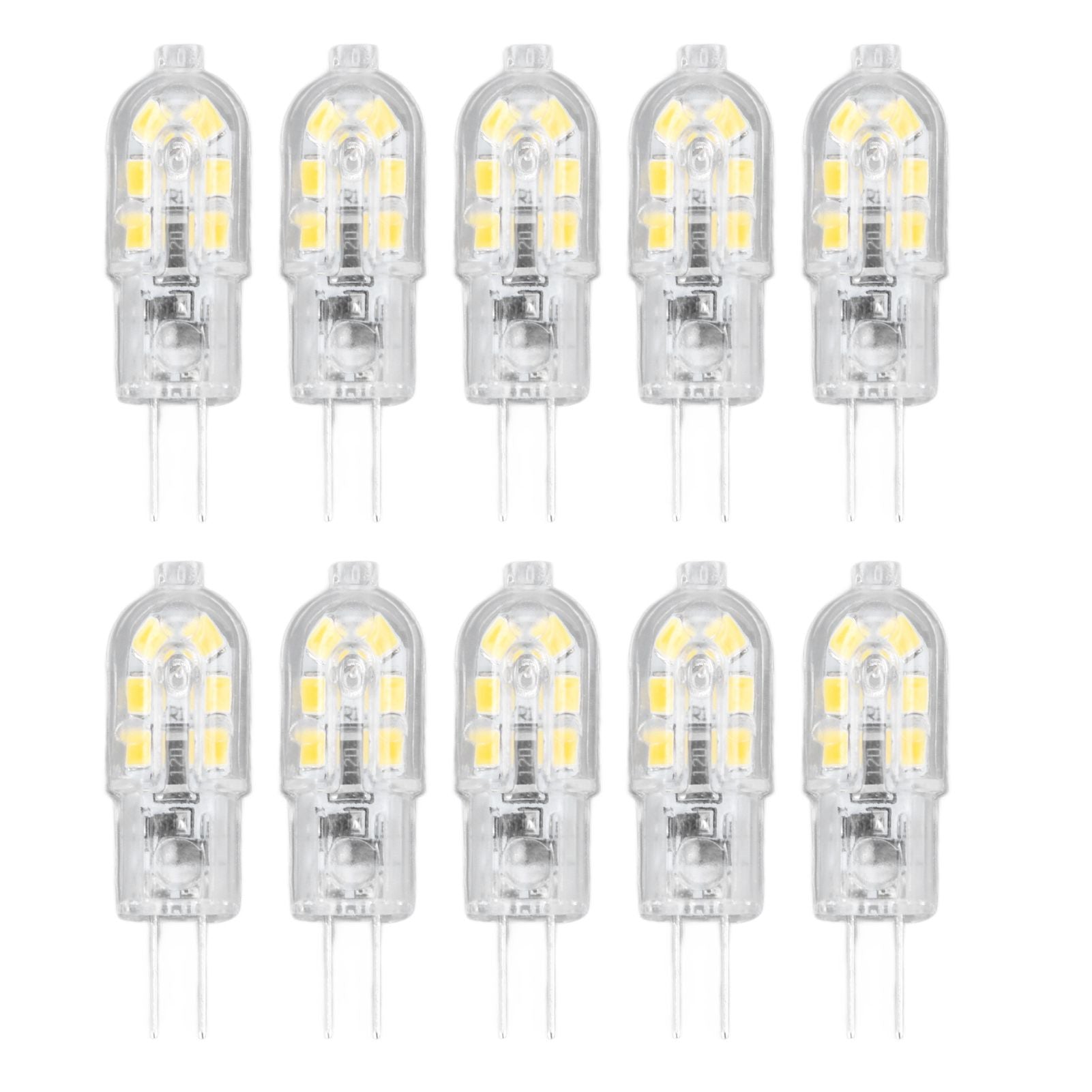10Pcs G4 LED Bulb Brightness Dimming High Color Rendering Transparent Shell Light Bulbs for Landscape Lights V1294-YM0523-3119220037611