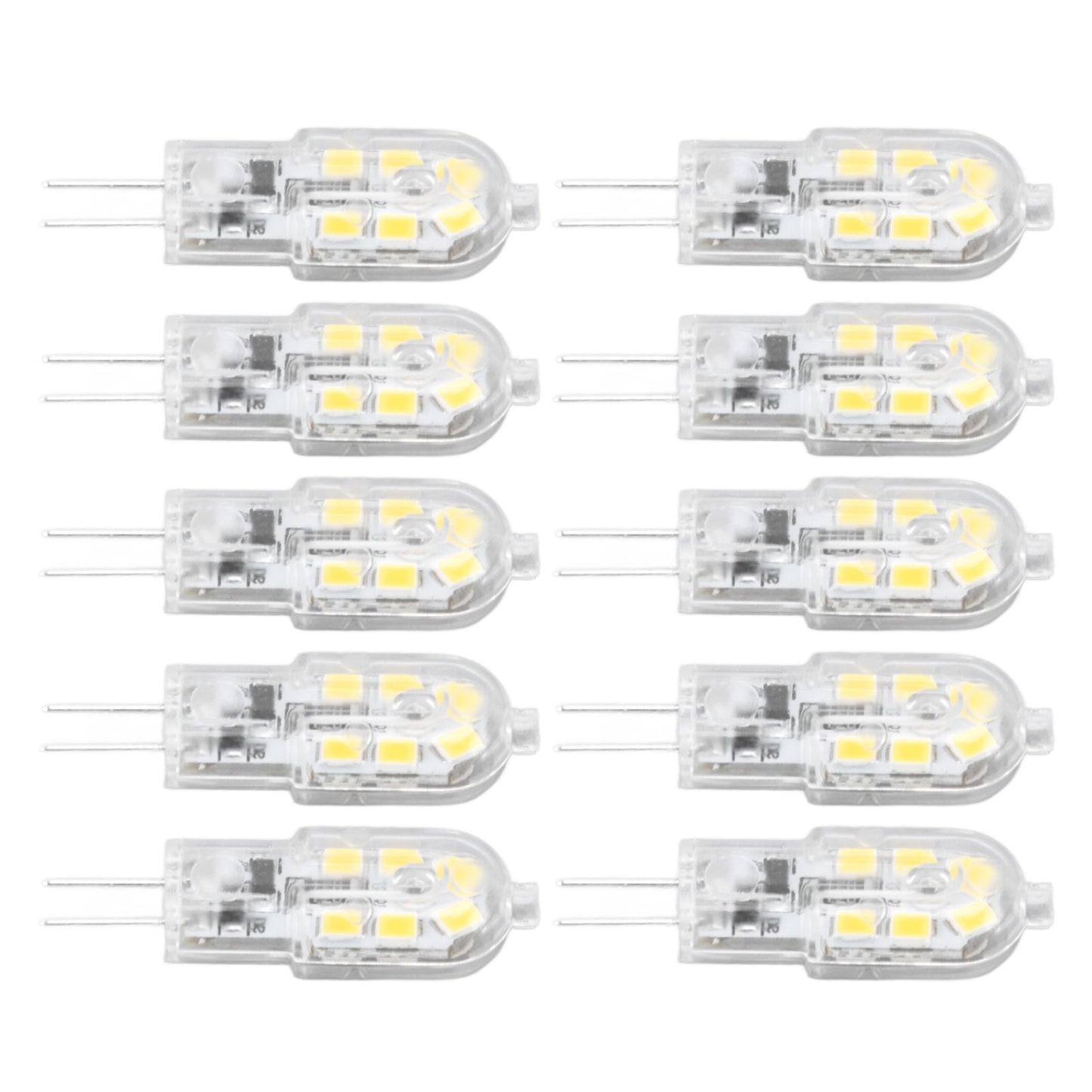 10Pcs G4 LED Bulb Brightness Dimming High Color Rendering Transparent Shell Light Bulbs for Landscape Lights V1294-YM0523-3119220037611