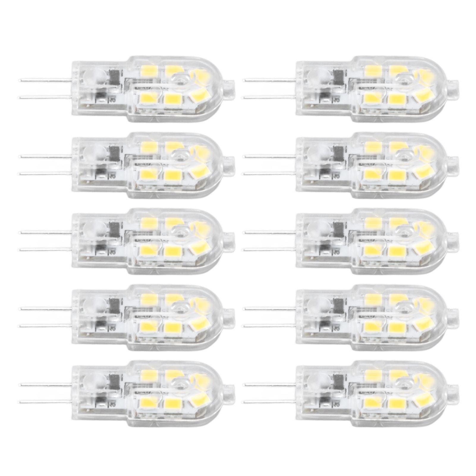 10Pcs G4 LED Bulb Brightness Dimming High Color Rendering Transparent Shell Light Bulbs for Landscape Lights V1294-YM0523-3119220037611