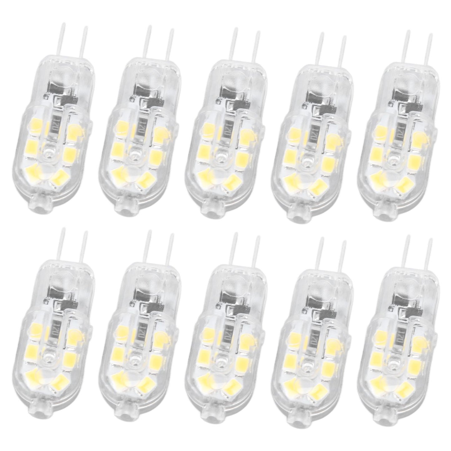 10Pcs G4 LED Bulb Brightness Dimming High Color Rendering Transparent Shell Light Bulbs for Landscape Lights V1294-YM0523-3119220037611