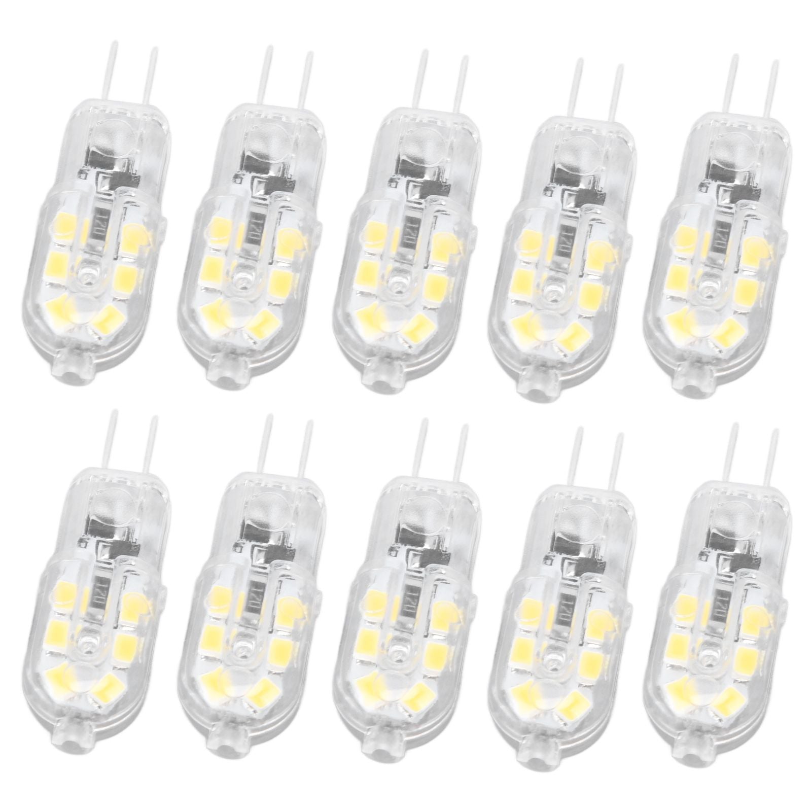 10Pcs G4 LED Bulb Brightness Dimming High Color Rendering Transparent Shell Light Bulbs for Landscape Lights V1294-YM0523-3119220037611