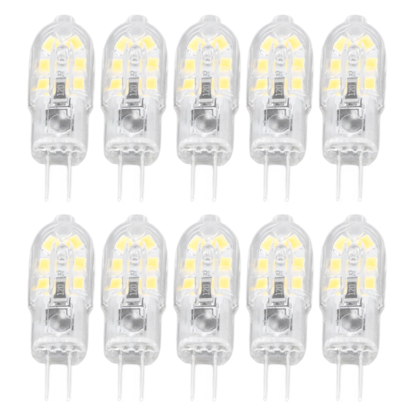 10Pcs G4 LED Bulb Brightness Dimming High Color Rendering Transparent Shell Light Bulbs for Landscape Lights V1294-YM0523-3119220037611