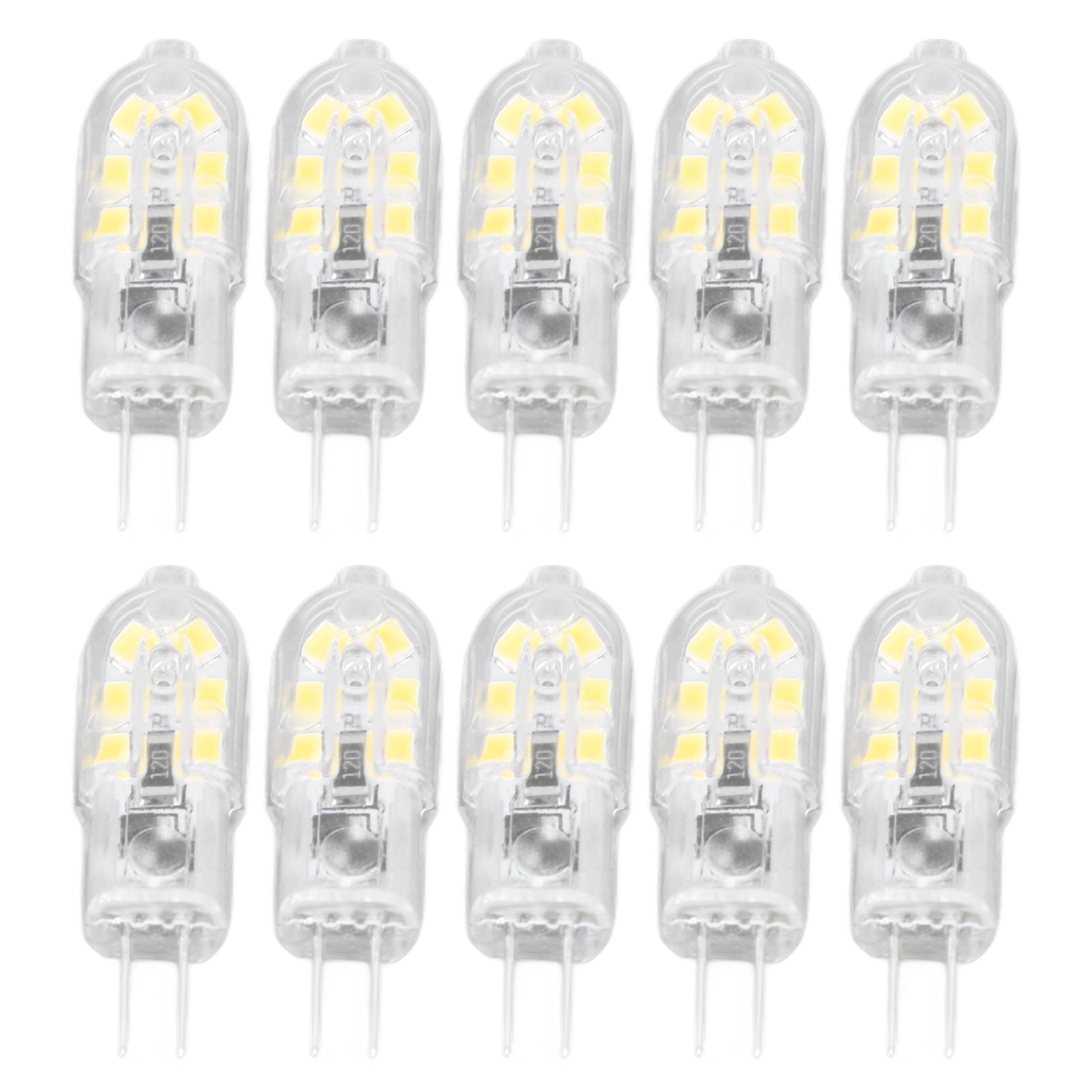 10Pcs G4 LED Bulb Brightness Dimming High Color Rendering Transparent Shell Light Bulbs for Landscape Lights V1294-YM0523-3119220037611