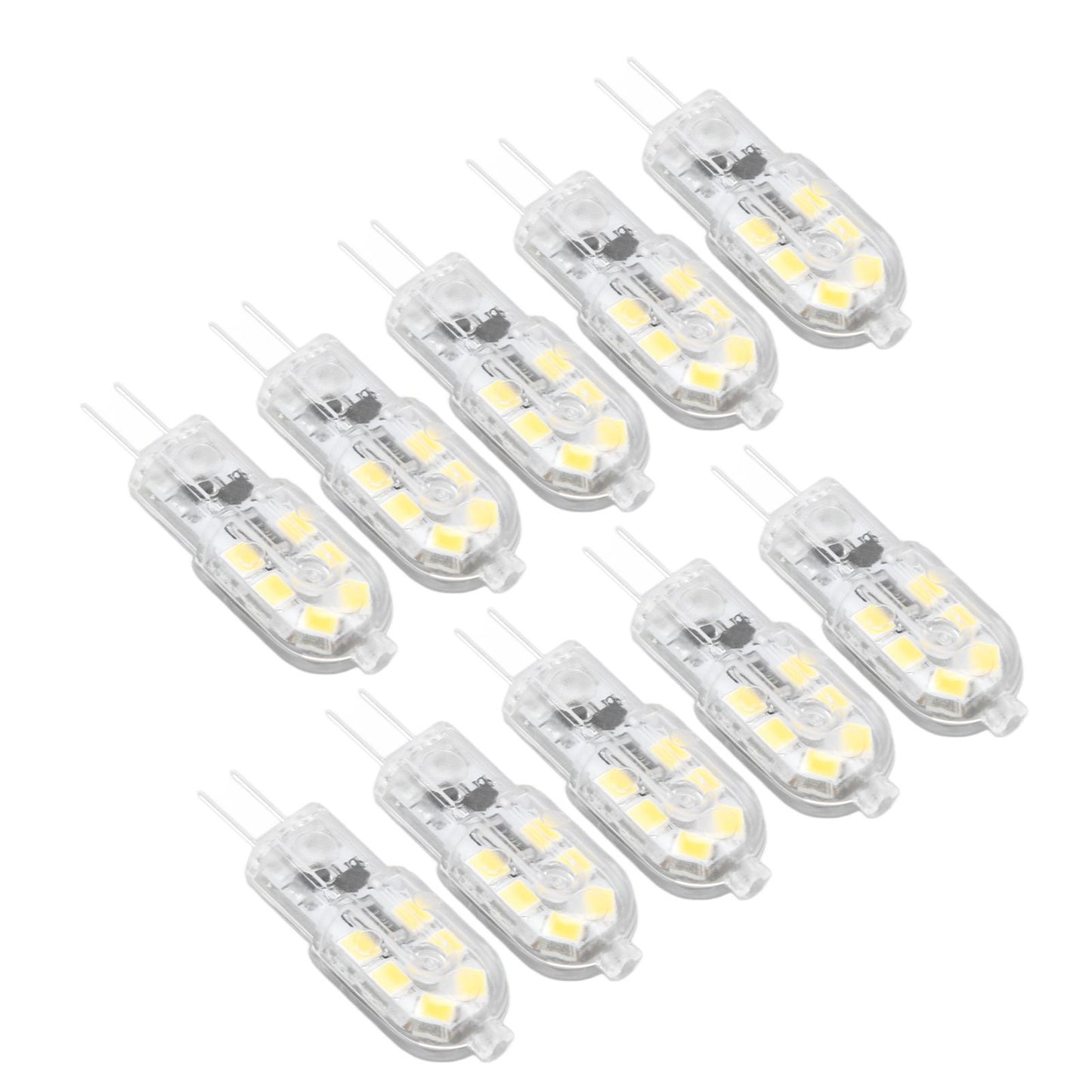 10Pcs G4 LED Bulb Brightness Dimming High Color Rendering Transparent Shell Light Bulbs for Landscape Lights V1294-YM0523-3119220037611