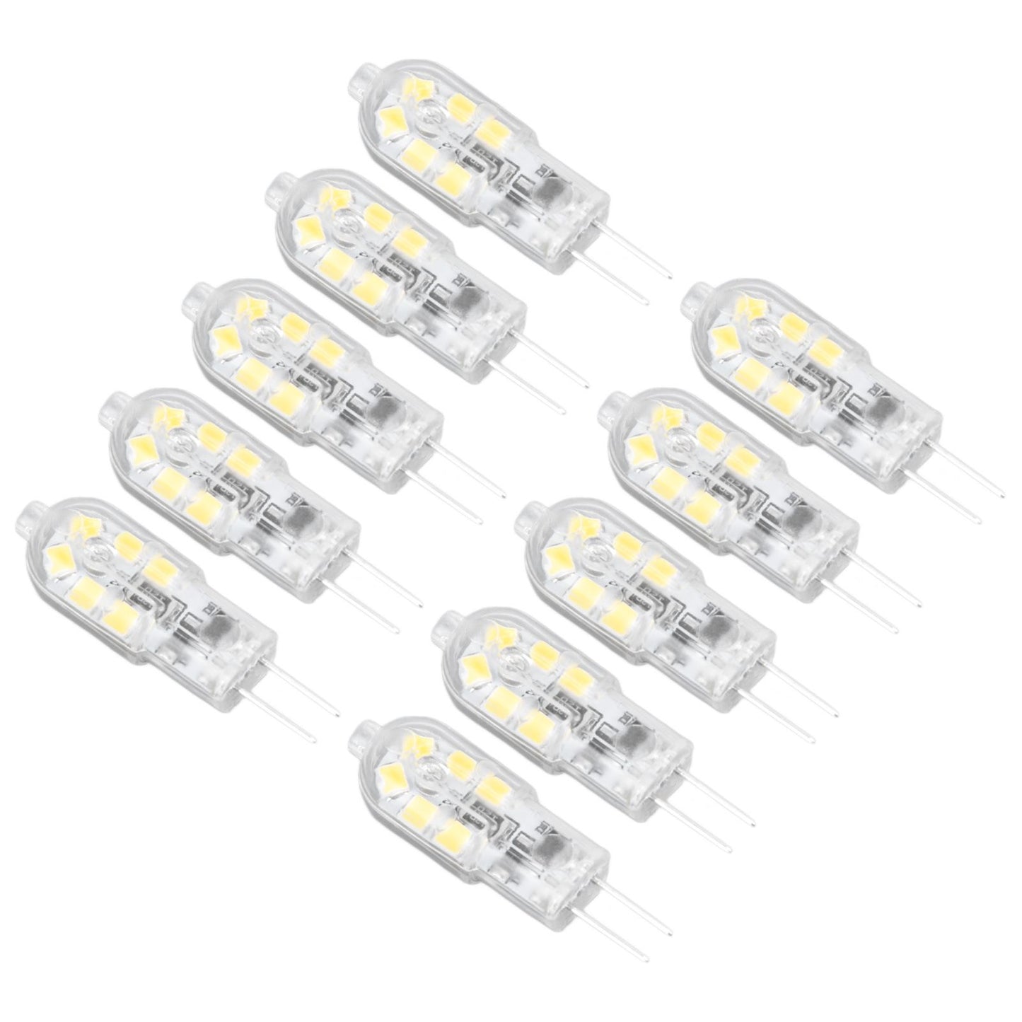 10Pcs G4 LED Bulb Brightness Dimming High Color Rendering Transparent Shell Light Bulbs for Landscape Lights V1294-YM0523-3119220037611