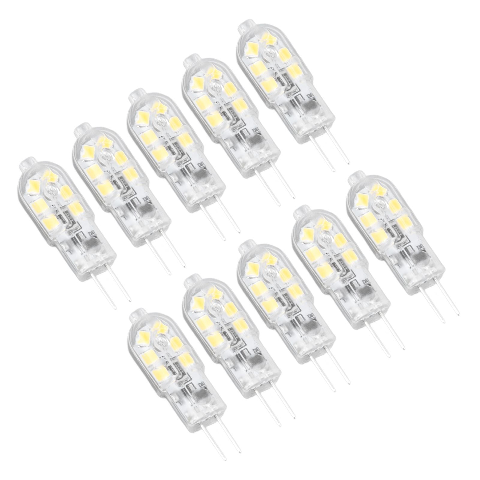 10Pcs G4 LED Bulb Brightness Dimming High Color Rendering Transparent Shell Light Bulbs for Landscape Lights V1294-YM0523-3119220037611