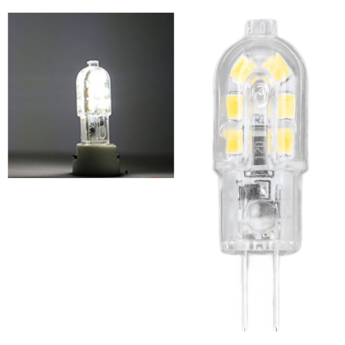 10Pcs G4 LED Bulb Brightness Dimming High Color Rendering Transparent Shell Light Bulbs for Landscape Lights V1294-YM0523-3119220037611