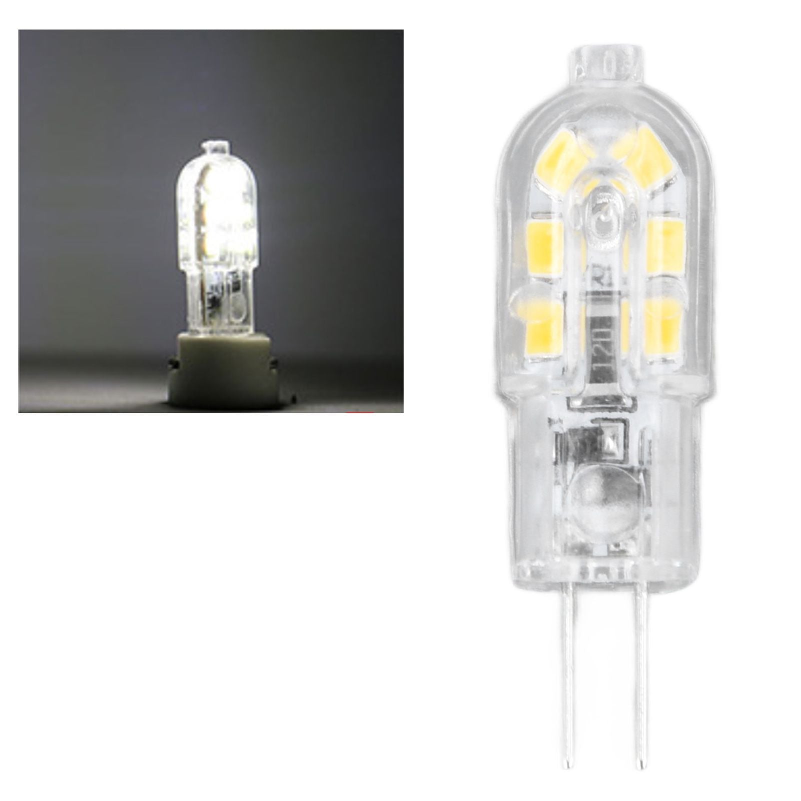 10Pcs G4 LED Bulb Brightness Dimming High Color Rendering Transparent Shell Light Bulbs for Landscape Lights V1294-YM0523-3119220037611