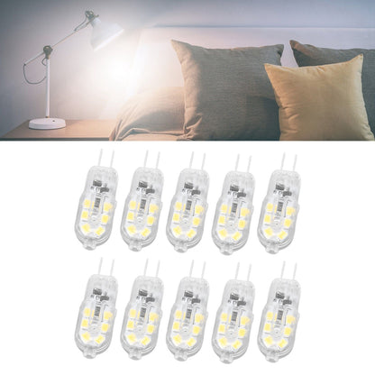 10Pcs G4 LED Bulb Brightness Dimming High Color Rendering Transparent Shell Light Bulbs for Landscape Lights V1294-YM0523-3119220037611