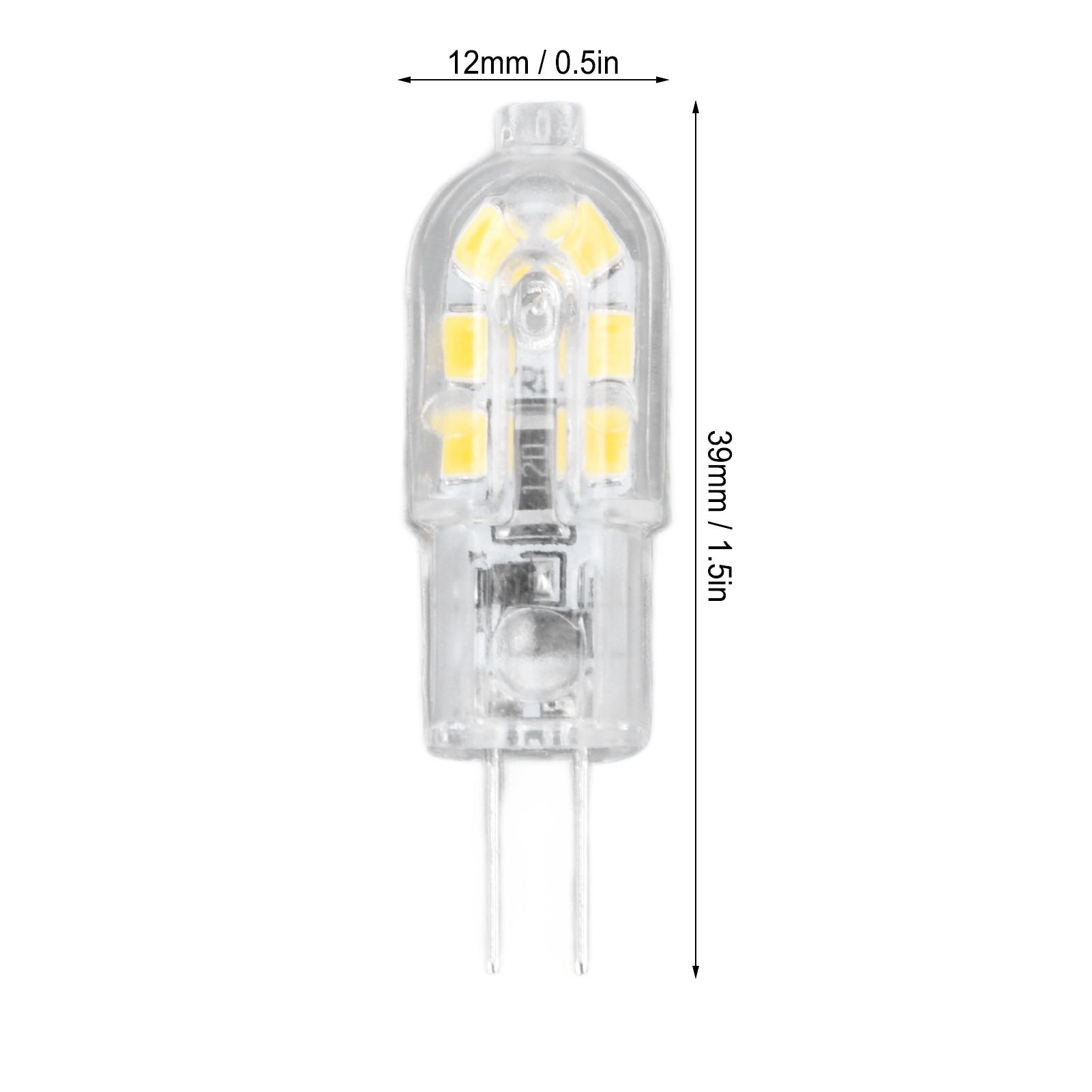 10Pcs G4 LED Bulb Brightness Dimming High Color Rendering Transparent Shell Light Bulbs for Landscape Lights V1294-YM0523-3119220037611