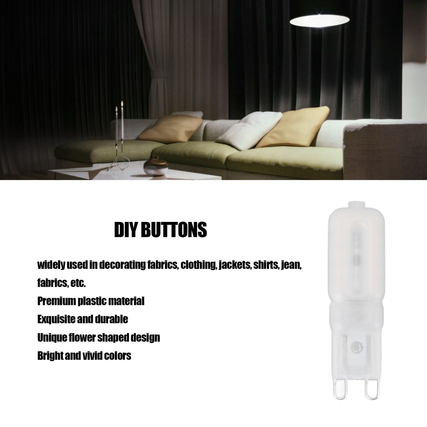 5Pcs G9 LED Bulb Brightness Dimmable High Color Rendering White Shell 22 LEDs Light Bulb for Landscape Lights V1294-YM0523-3119220037811