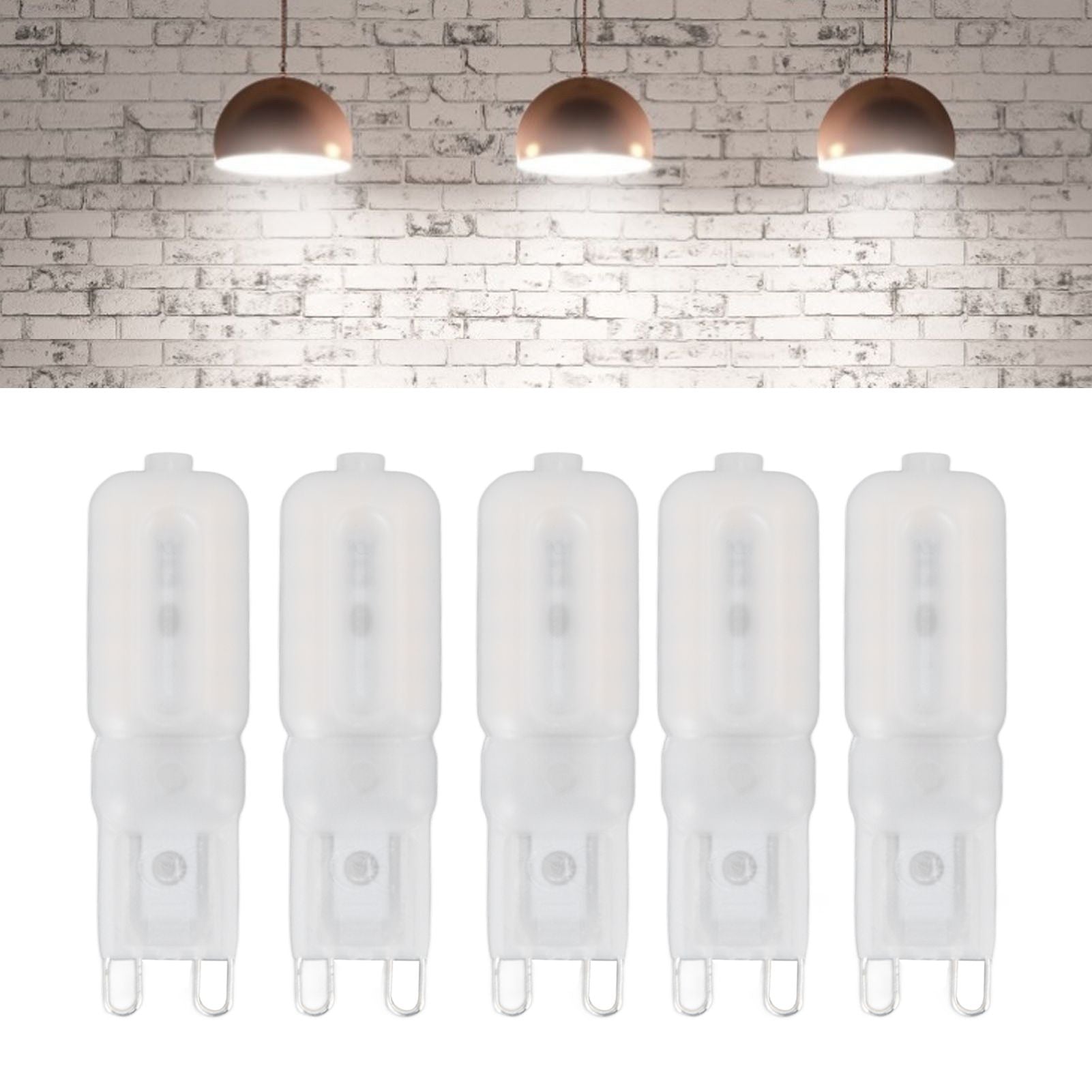 5Pcs G9 LED Bulb Brightness Dimmable High Color Rendering White Shell 22 LEDs Light Bulb for Landscape Lights V1294-YM0523-3119220037811