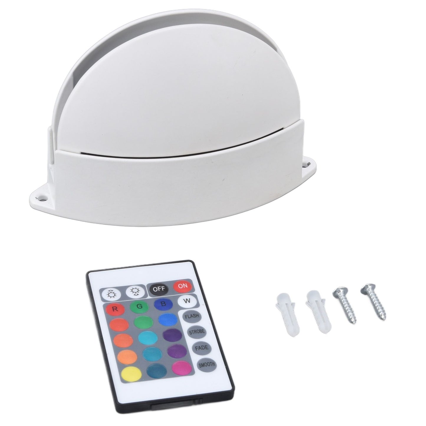 RGB Remote Control Wall Light Fashionable 24 Key High Brightness Semicircle RGB RC Wall Light for Corridor V1294-YM0523-3119220040111