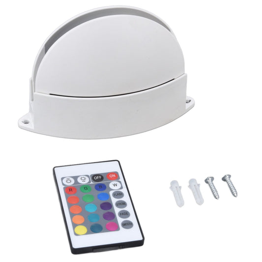 RGB Remote Control Wall Light Fashionable 24 Key High Brightness Semicircle RGB RC Wall Light for Corridor V1294-YM0523-3119220040111