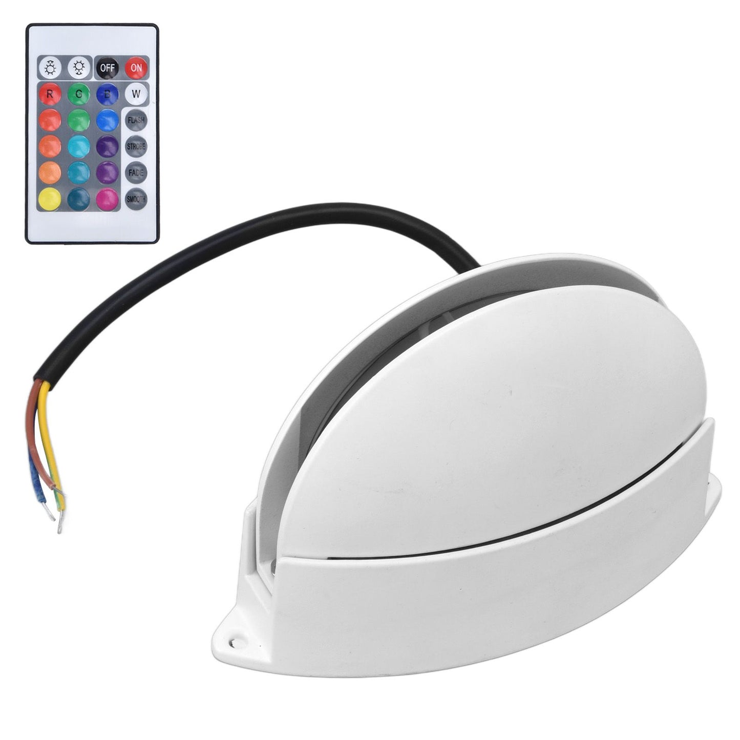 RGB Remote Control Wall Light Fashionable 24 Key High Brightness Semicircle RGB RC Wall Light for Corridor V1294-YM0523-3119220040111