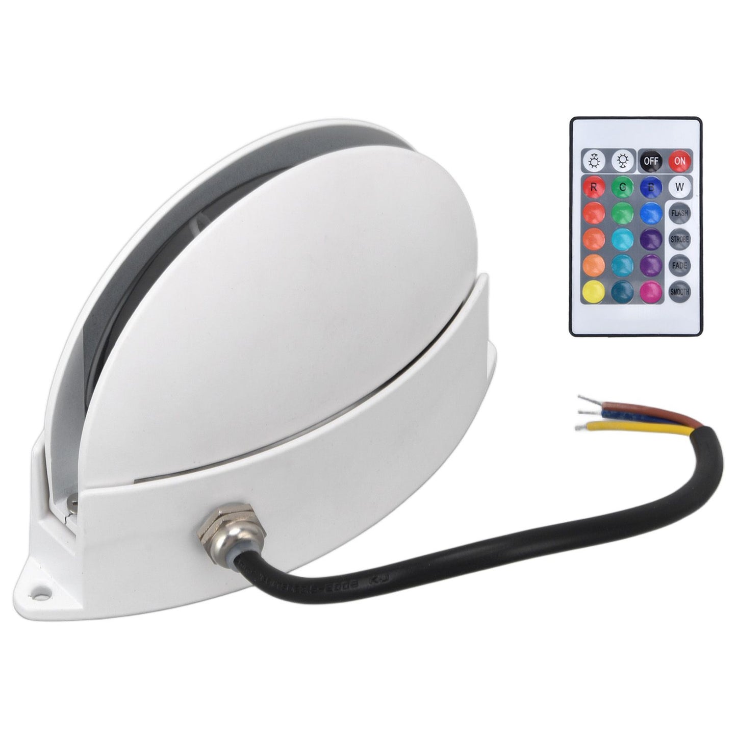 RGB Remote Control Wall Light Fashionable 24 Key High Brightness Semicircle RGB RC Wall Light for Corridor V1294-YM0523-3119220040111