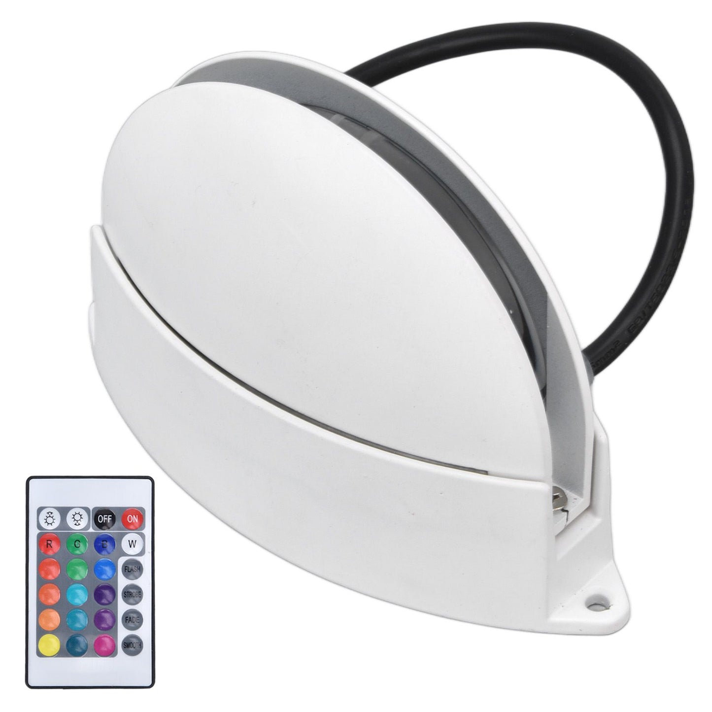 RGB Remote Control Wall Light Fashionable 24 Key High Brightness Semicircle RGB RC Wall Light for Corridor V1294-YM0523-3119220040111