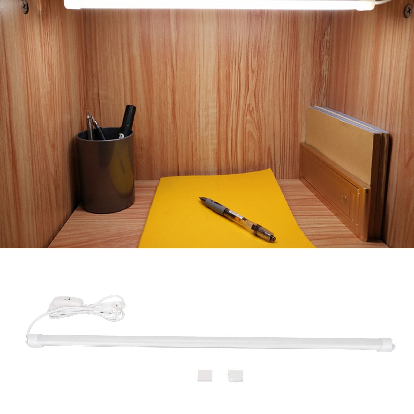 LED Reading Light High Brightness 35 LEDs Warm White USB Eye Protection Desk Lamp for Dormitory Bedroom V1294-YM0523-3119220040711